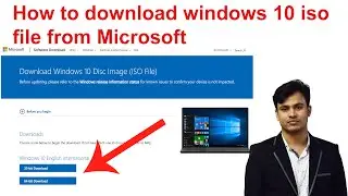 How to download windows 10 ISO file from Microsoft