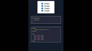 Customise List in CSS #css #coding #webdesign  #html #webdevelopment #code #code