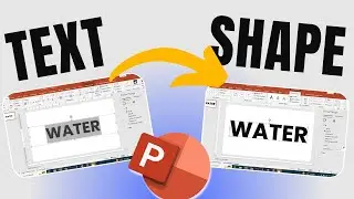 How to convert TEXT to SHAPE in Powerpoint?