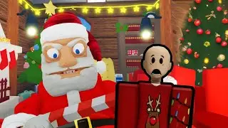 Escaping The Evil Santa Obby in Roblox