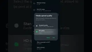 Upload HD quality as default in Media settings in WhatsApp | images | videos #whatsapp #hd #quality