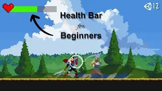 How to make health bar for beginners in unity!