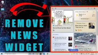 How to remove News widget from Windows 10 | How to remove Weather from taskbar Windows 10 [Hindi]