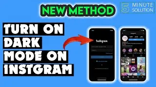 How to turn on dark mode on Instagram android and ios 2024