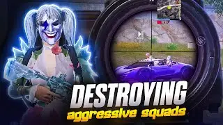 Destroying Aggressive Squads 🤯🔥| BGMI 1v4 Clutches | PUBG Mobile