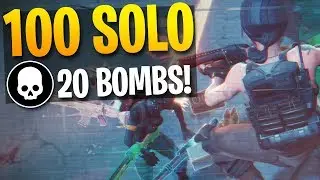 MY 100th 20 BOMB IN SOLOS! High Kill Gameplay (Fortnite Battle Royale)