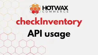 How to use checkInventory API?