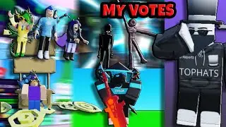 My Votes for the Roblox Innovation Awards!