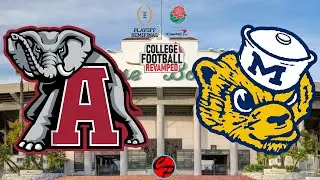 Rose Bowl Alabama vs Michigan CFP Semifinals NCAA Football 14 Revamped (SIM)