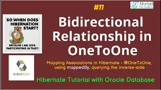 Hibernate Tutorial for beginners | Hibernate Full course -  Bidirectional Relationship for oneToOne