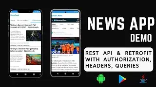 News app in android studio | How to make news app in android studio | News app android studio | Demo