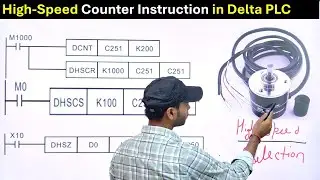 Encoder Programming in Delta PLC | Encoder With Delta PLC | Delta PLC High Speed Counter |