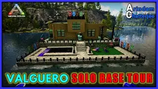 Ark - My Valguero Modern House on Ocean Platform Solo Base Tour (Singleplayer) - S2E233