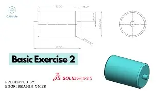 SOLIDWORKS Tutorial For Beginners | Solidworks Practice Exercise 2 | CADable | SOLIDWORKS Evaluate