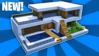 Minecraft : How To Build a Small Modern House Tutorial (#48)