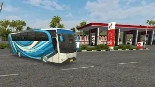 Bus Simulator Indonesia - 2021 - Android / IOS Gameplay - Bus At Petrol Pump - 