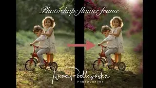 Photoshop trick- add a flower frame around your photo