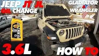 Jeep Gladiator & Wrangler 3.6L Oil Change | How To