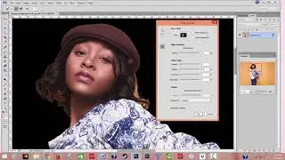 Using the Refine Edge Panel to change background color in Photoshop