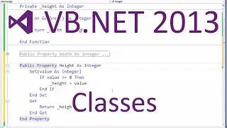 VB.NET 2013 - Classes