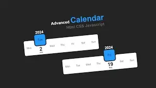 How To Make An Advenced Calendar Using Html, CSS & Javascript #coding #css #html #javascript #viral