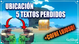 UBICACIÓN 5 TEXTOS PERDIDOS. +Cofre *LUJOSO* . Genshin Impact 2.0 Inazuma