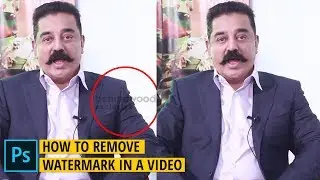 Premiere Pro: How to Remove Watermark in a Video | Kamal Hassan | Behindwoods | Photoshop