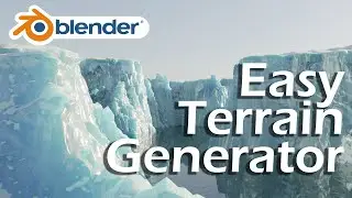 Easy Terrain Generator - Blender Geometry Nodes