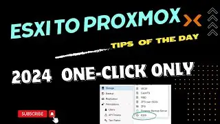 One-Click New Magic: Migrate from ESXi to Proxmox VE Effortlessly! [2024]