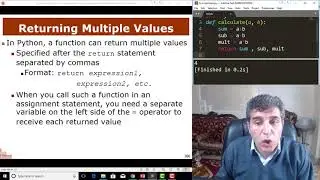 Python 21| Returning Multiple Values in Function