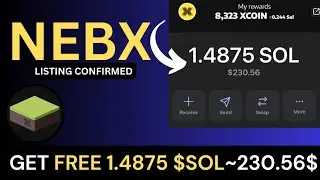 Get Free 1.4875 $SOL~230.56$ | $XCOIN Solana Airdrop| Get Free Solana Airdrop