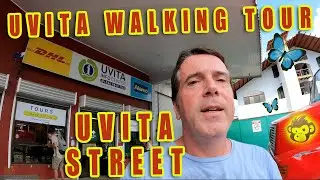 Uvita Costa Rica Walking Tour of Uvita Street aka Calle Uvita - Virtual Tour