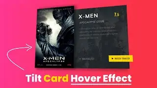 Mousemove 3D Parallax Tilt Card Hover Effect using Vanilla tilt.js | 3D Tilt Hover Effects