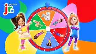 Mystery Wheel of Problem Solving Princesses! 🔍 👑 Princess Power | Netflix Jr