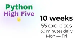 Join Python High Five by August 31 ⏰