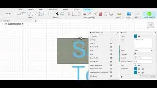 Add text to project fusion 360