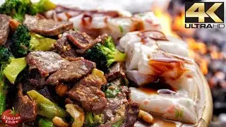 Best Szechuan Beef Ever! - Winter Cooking in 4K