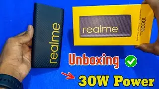 Realme 10000 mAh power bank 30w fast charging Power bank | Realme power bank unboxing & test