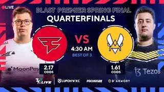 LIVE: FaZe Clan vs Team Vitality [BO3] Quarterfinals | BLAST Premier: Spring Final 2023 [ENG/FIL]