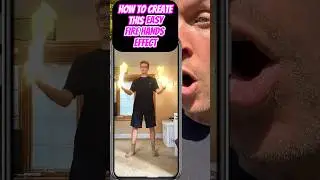 Make your hands on fire with your phone #vfx #capcut #tutorial