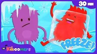 Freeze Dance, Sharks, Frogs and More  | 30min Dance Party Compilation | The Kiboomers Kids Songs