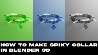 BLENDER 3D: SPIKY COLLAR (ARRAY & SCATTER OBJECTS)