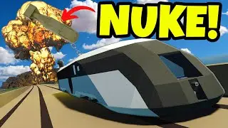 We Used a Rocket Train to Make a NUKE Fly in Stormworks Multiplayer!