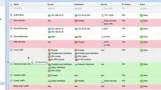 Kerio Control UTM v9.3 -  33 -  Re-arrange (re-order)  firewall rules