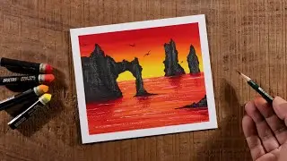 Easy Drawing for Beginners / Drawing with Oil Pastels / Step by Step