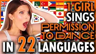 1 GIRL 22 LANGUAGES - Permission To Dance - BTS (방탄소년단) (Multi-Language cover by Eline Vera)