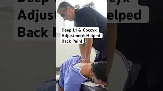 Deep L1 & Coccyx Adjustment #chiropractic #shorts