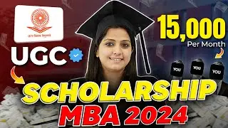 💥Govt Scholarships for MBA Students🤑15K Per Month Scholarship! #mba #ugc #scholarship #mbacourse