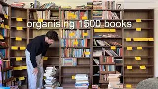 organising 1500+ books in my new home library (moving vlogs part 3)