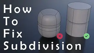 How to keep sharp edges with subdivision surface modifier. Blender tutorial